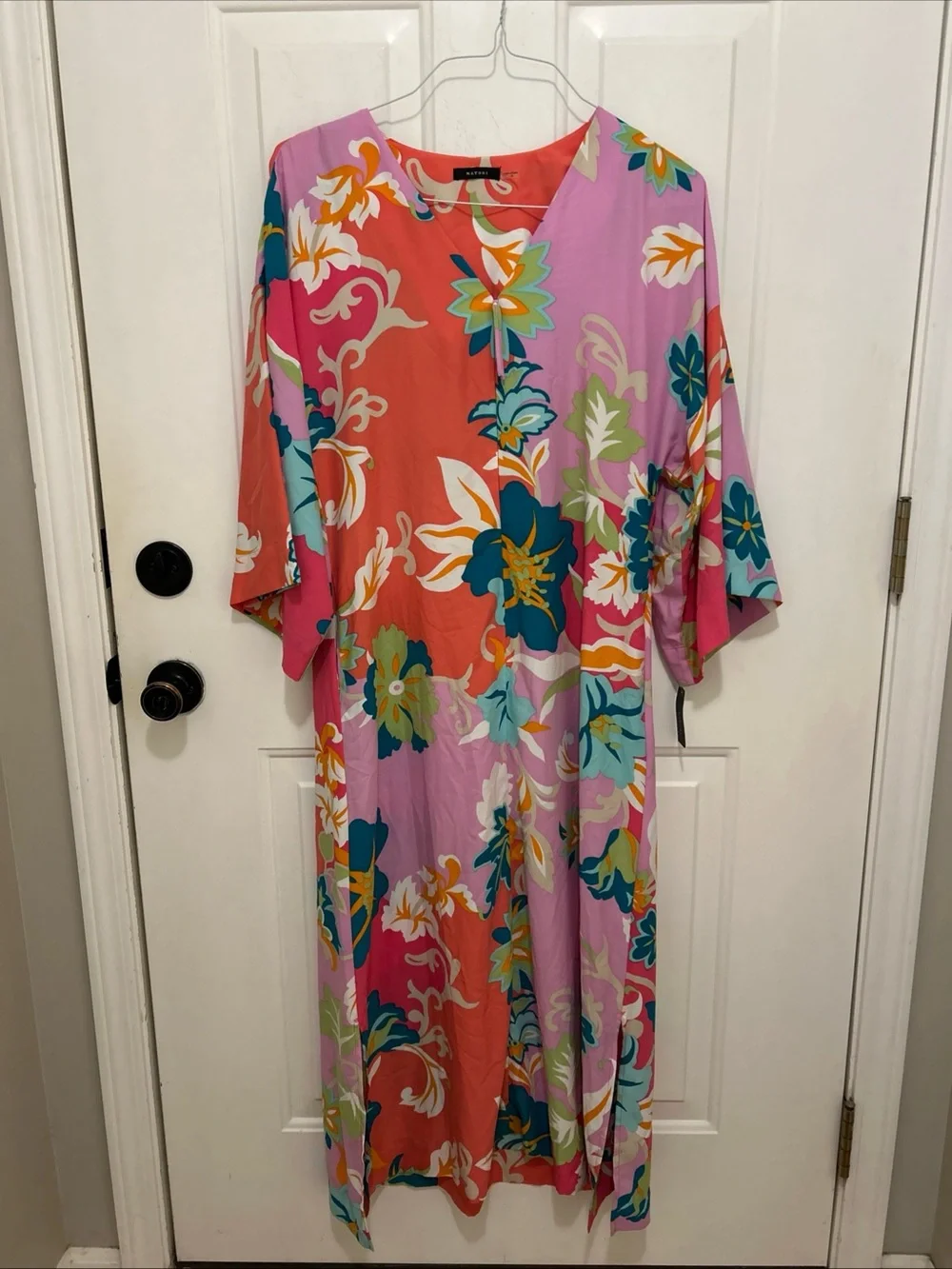 Natori Ascendant Lotus Caftan NEW XS
